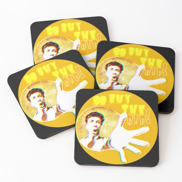 Item preview, Buy the Dip | Crypto Hodler | Vintage | Yellow | Pop Aesthetics designed and sold by spinolator.