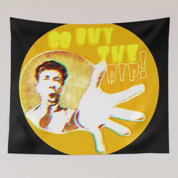 Item preview, Buy the Dip | Crypto Hodler | Vintage | Yellow | Pop Aesthetics designed and sold by spinolator.