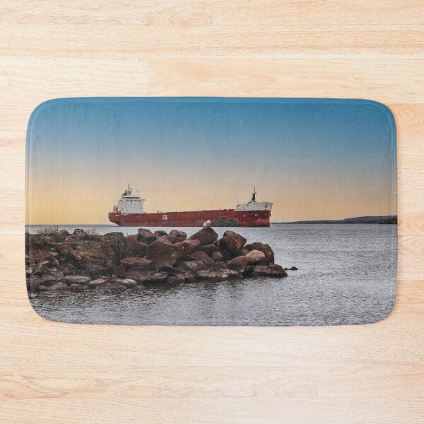 Item preview, Lake Superior Ship and Gulls designed and sold by HeuringGallery.