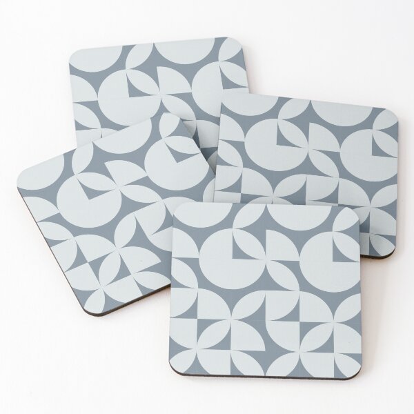 Item preview, Abstract Pastel Blue Circles Modern Mid Century Geometric Pattern Scandinavian Rustic Interior designed and sold by BONBcreative.