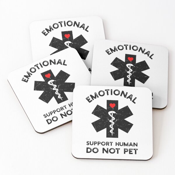 Item preview, Emotional Support Human | kindness | Vintage Retro | Cool White designed and sold by SkyStract.