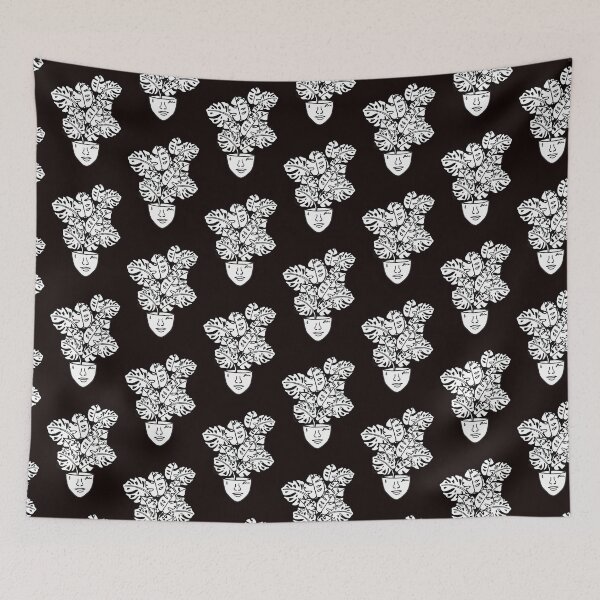 Item preview, Black and White, Plant Lover, Linework, Colouring Book Design designed and sold by 10pmCreations.