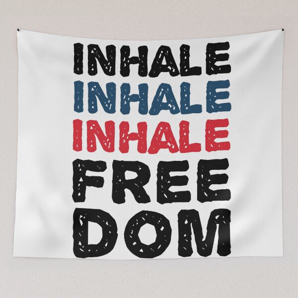 Item preview, Inhale Freedom - 4th july - Independence day designed and sold by redblackline.