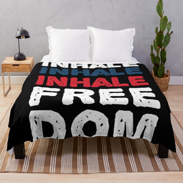 Item preview, Inhale Freedom - 4th july - Independence day designed and sold by redblackline.
