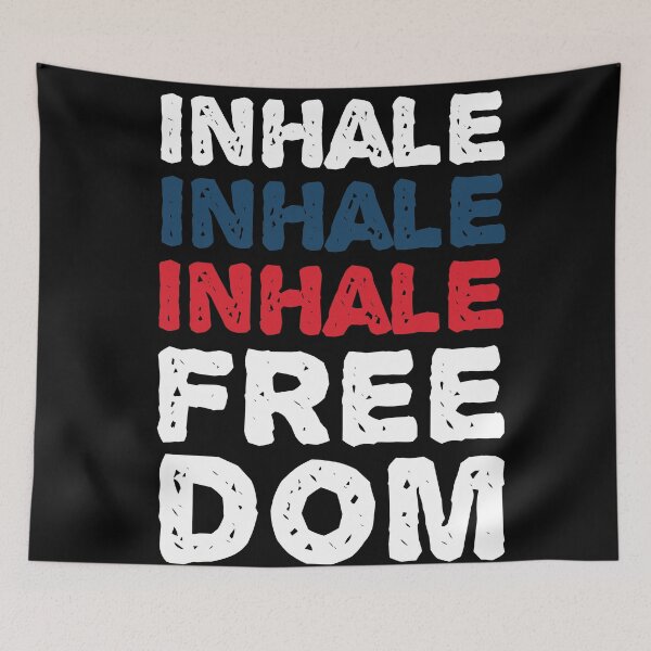 Item preview, Inhale Freedom - 4th july - Independence day designed and sold by redblackline.