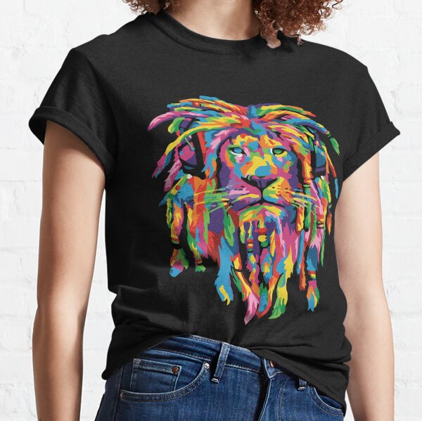 Lion Rasta Hair Funny Novelty Funny Men Women Vest Tank Top Unisex T Shirt 1161