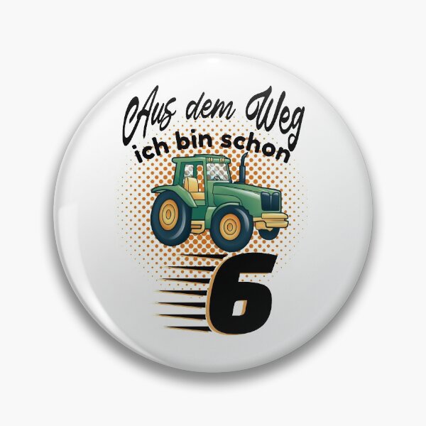 Artikelvorschau, Kinder 6 Jahre Geburtstag Traktor entworfen und verkauft von pirminio.