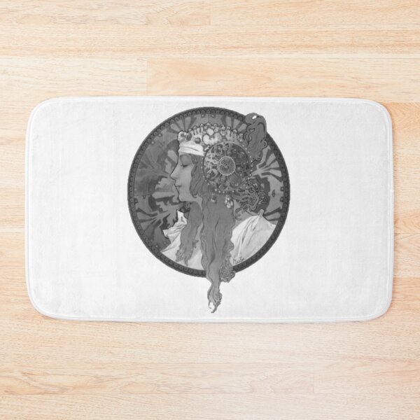 Item preview, Alphonse mucha design, black, white designed and sold by Vivanne-art.