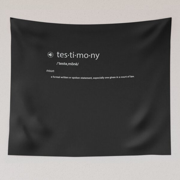 Item preview, Testimony designed and sold by CreatorZones.