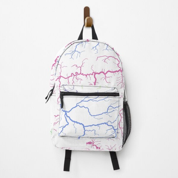 Item preview, Belgium River Basin Map in Rainbow Colours with White Background designed and sold by GrasshopperGeo.