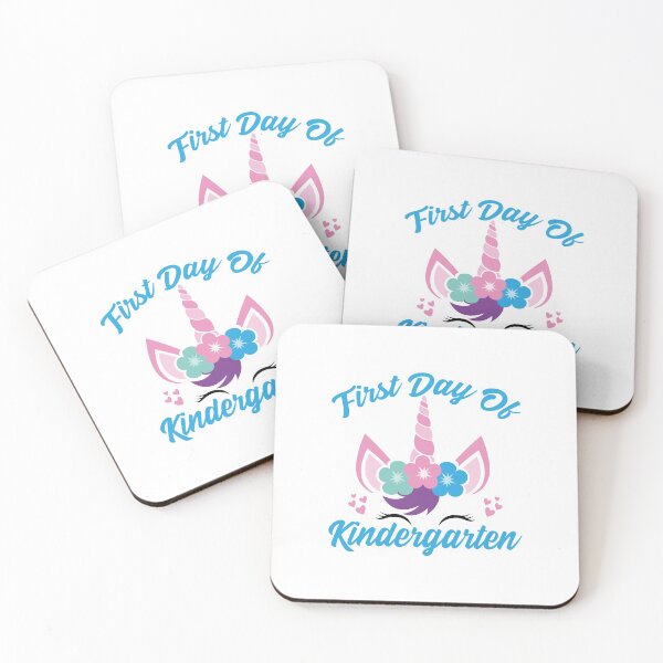 Item preview, Unicorn With Blue Text | First Day of Kindergarten designed and sold by Estrytee.