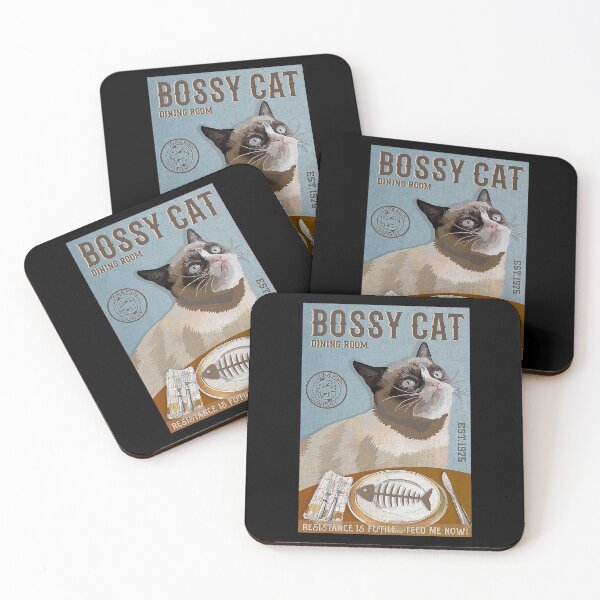Item preview, Funny Bossy Cat Quotes Dining Room Cat gift designed and sold by Douglafa.