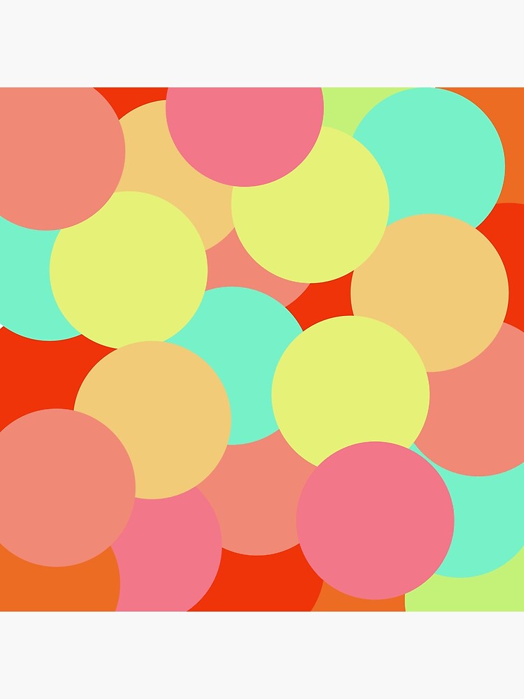 "retro colorful pop art bubbles" Poster for Sale by pauloneillart
