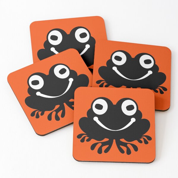 Item preview, Stupid dumb frog or toad (on orange) designed and sold by SergPerep.