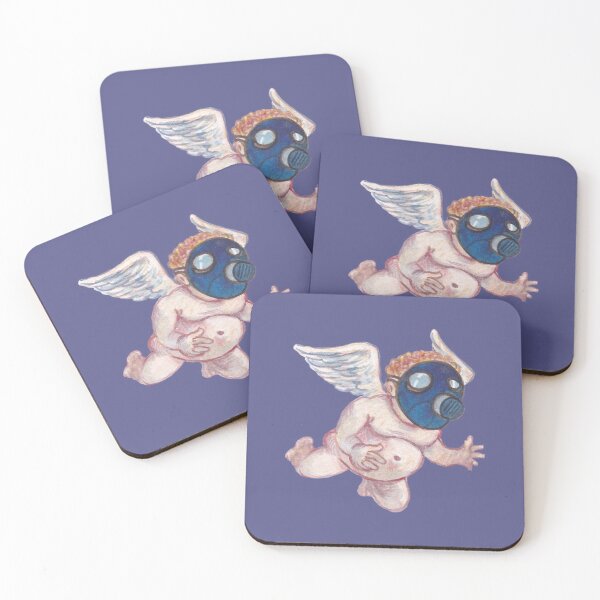 Item preview, Cherub in a gas mask designed and sold by lygonomic.