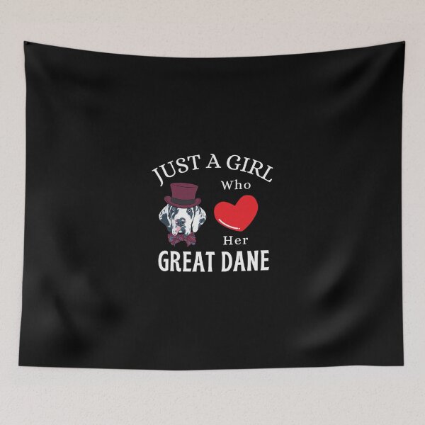 Item preview, Just a Girl Who Loves Her Great Dane Dog Lover | Perfect Gift designed and sold by sharajudi.