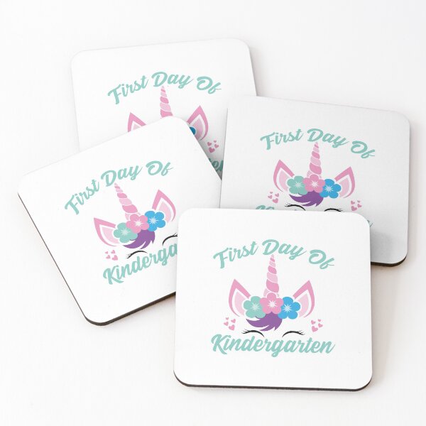 Item preview, Unicorn With Green Text | First Day of Kindergarten designed and sold by Estrytee.