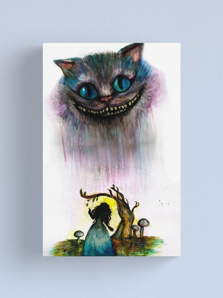 Impression Sur Toile Chat De Cheshire Par Rachii Lou Redbubble