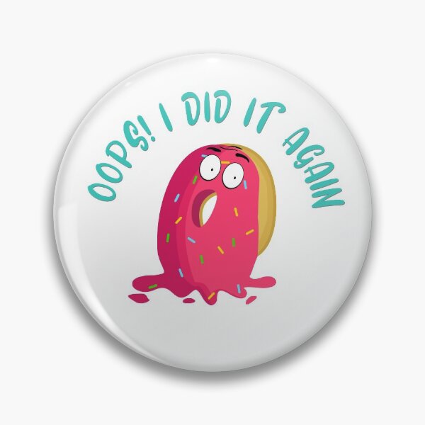 Item preview, Oops Dropped Dessert Pink Donut Character designed and sold by 4U2NV-LDN.