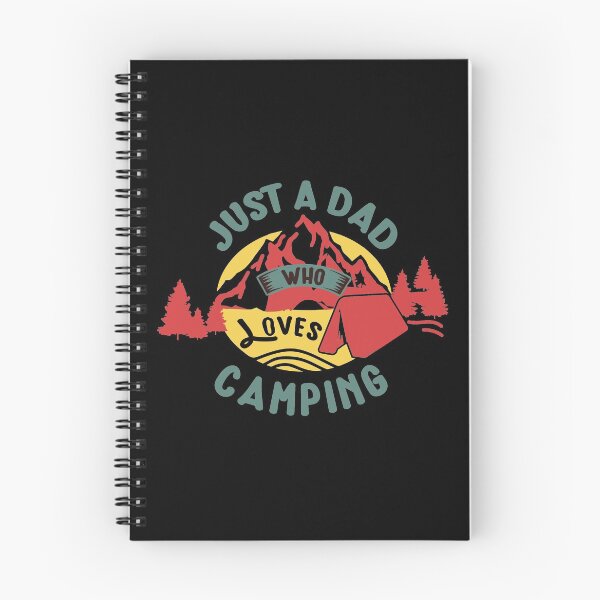 Item preview, Just a Dad Who Loves Camping - Funny Camping Quotes designed and sold by DebbisPalette.