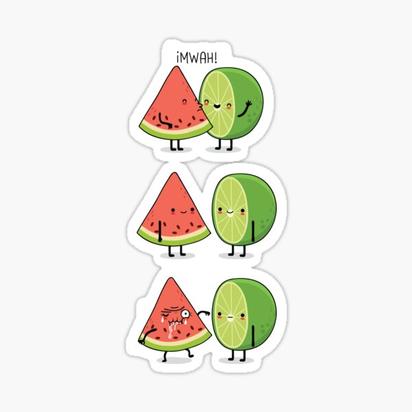 First kiss Sticker