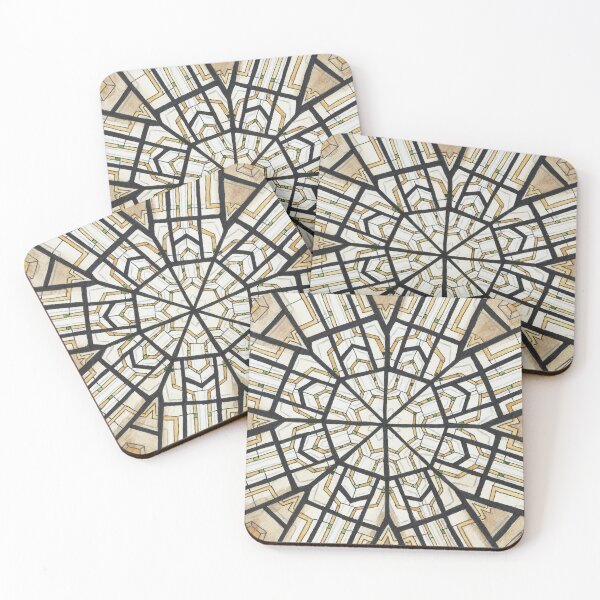 Item preview, Harrods Art Deco Ceiling Lamp Detail - Watercolour designed and sold by Malu-Iriarte.