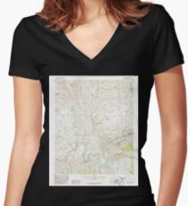 USGS TOPO Map Arizona AZ Dagger Peak 311066 1986 24000 Women's Fitted V-Neck T-Shirt