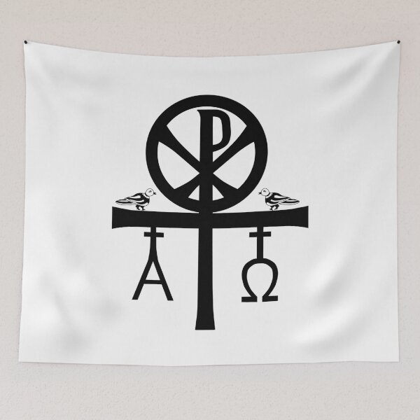 Item preview, Black Chrism. XP is the early Christian sign.I am Alfa and Omega. designed and sold by Marinakutukova.