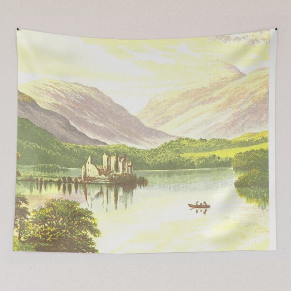 Item preview, Vintage Illustration of Loch Awe, Scotland designed and sold by yourscotland.