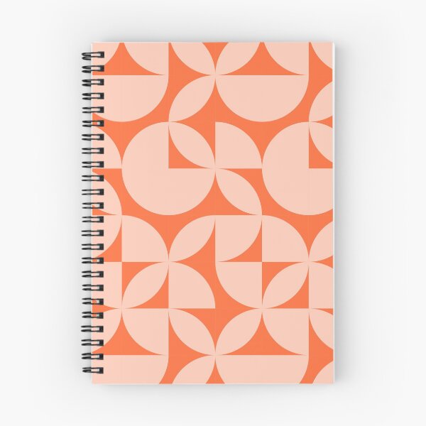 Item preview, Abstract Orange Circles Modern Mid Century Geometric Pattern Scandinavian Rustic Interior designed and sold by BONBcreative.