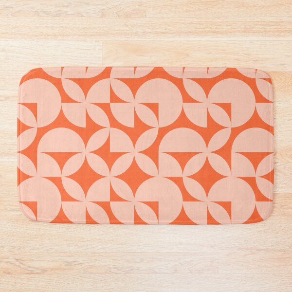 Item preview, Abstract Orange Circles Modern Mid Century Geometric Pattern Scandinavian Rustic Interior designed and sold by BONBcreative.