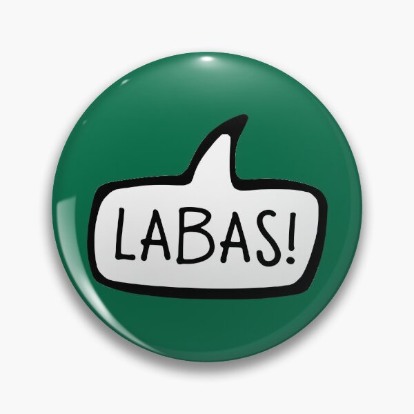 Item preview, Lithuanian - Labas! Greeting Hello Speech Bubble  designed and sold by Celticana.