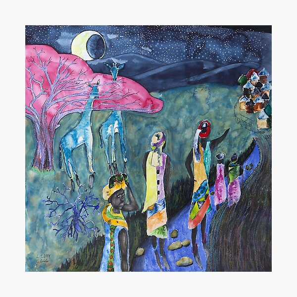 Item preview, The party is over, African ladies going home (Often I dream about Africa 2) designed and sold by gheider.