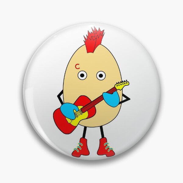 Item preview, Rock Musician Egghead designed and sold by BartholGraphics.
