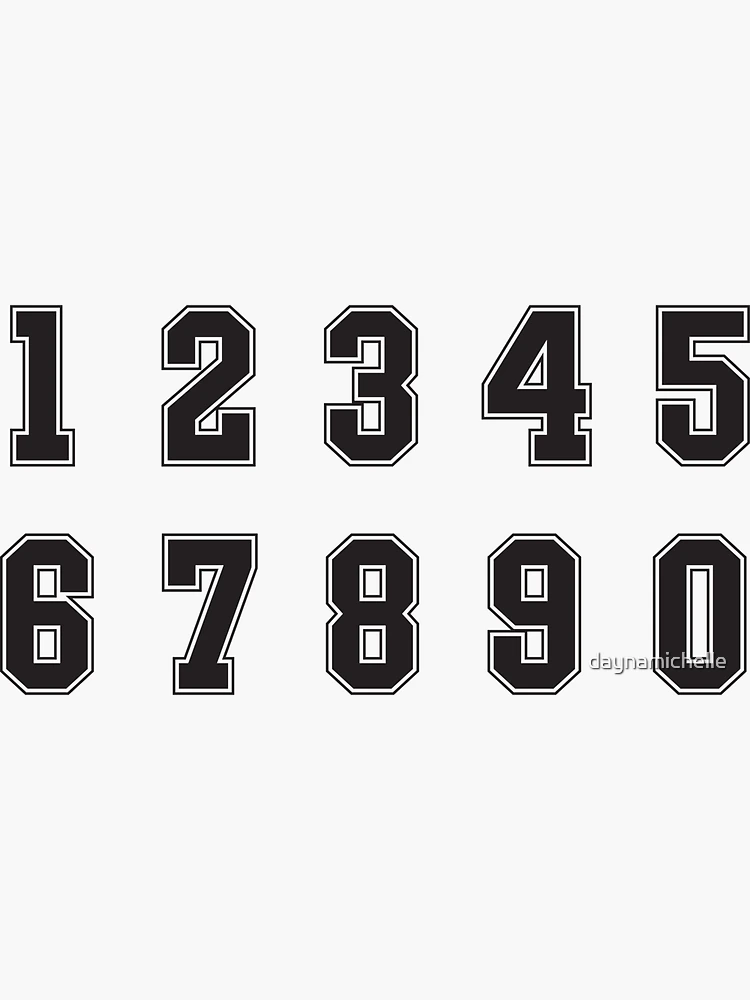 Jersey numbers hotsell