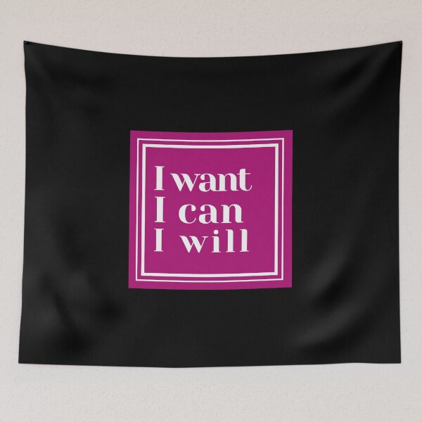 Item preview, I want I can I Will throw pillow designed and sold by AliDeus.