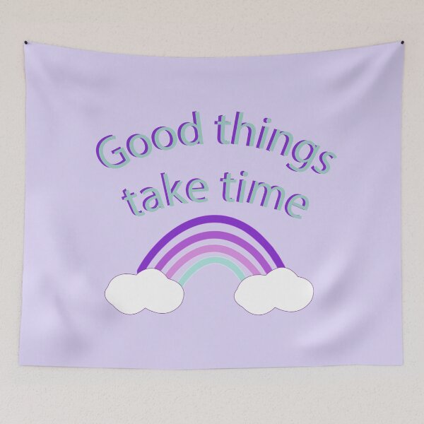 Item preview, Good things take time rainbow designed and sold by angieleeart.