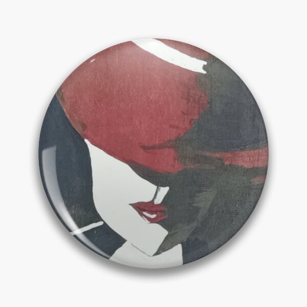 Item preview, Hand painted woman with red hat designed and sold by vibeno1.
