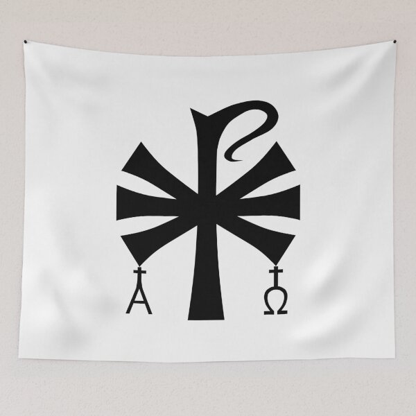 Item preview, Black Chrism. XP is the early Christian sign.I am Alfa and Omega. designed and sold by Marinakutukova.
