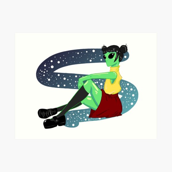 Space Babe Art Print