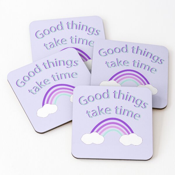 Item preview, Good things take time rainbow designed and sold by angieleeart.