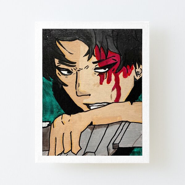 Anime Character Canvas Mounted Print