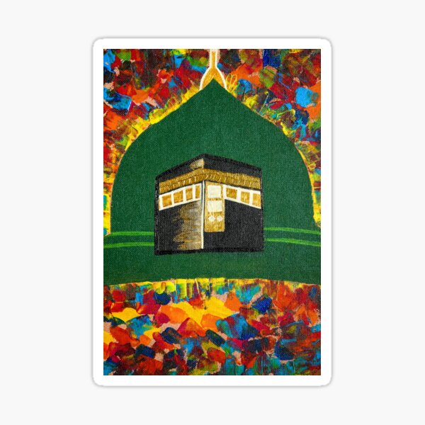 Item preview, Mecca Madina acrylic painting designed and sold by chuckletuckle.