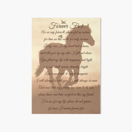 Item preview, Spiritual Horse Memorial Tribute Poem designed and sold by Stephanie Laird.