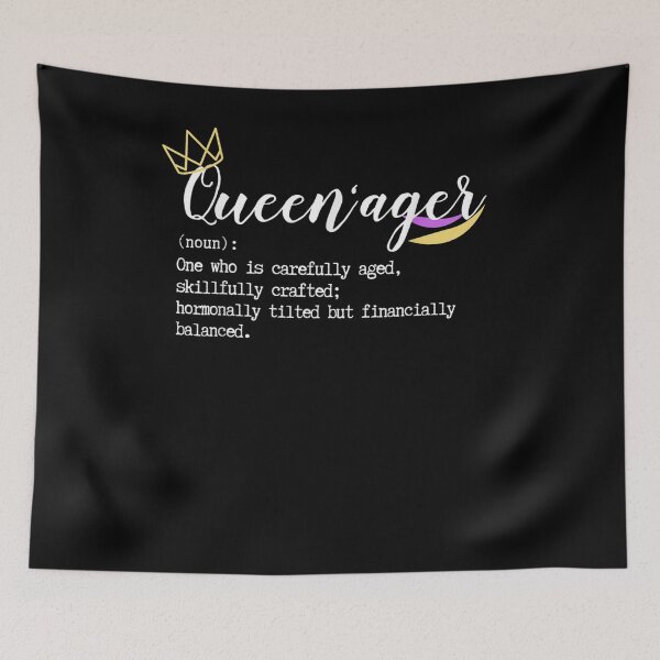 Item preview, Not A Senior I'm A Queenager Not Old Lady Grandma Queen designed and sold by zpruby.
