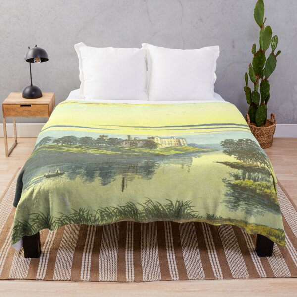 Item preview, Vintage Illustration of Linlithgow Palace and Loch, Scotland designed and sold by yourscotland.