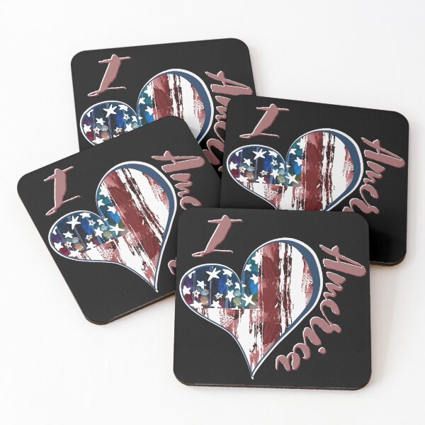 Item preview, I Love America/ Patriotic/ 4th Of July Design designed and sold by Designs By YL.