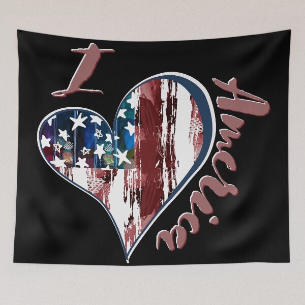 Item preview, I Love America/ Patriotic/ 4th Of July Design designed and sold by Designs By YL.