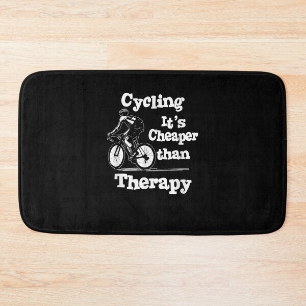 Item preview, Cycling It's Cheaper Than A Therapy Graphic Bicycle Design designed and sold by zpruby.