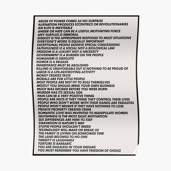 Jenny holzer - truisms Poster